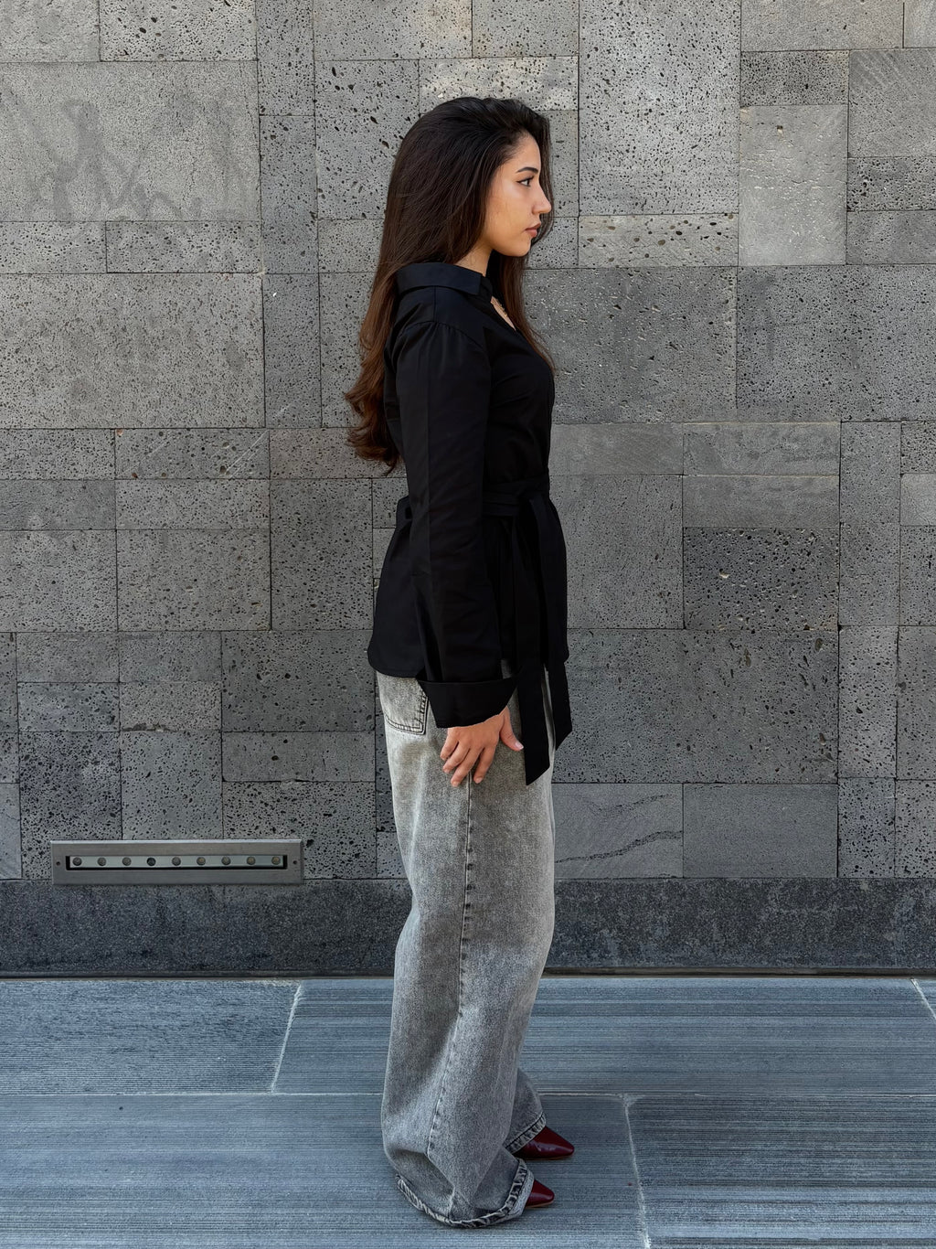 “Rhea” Black top