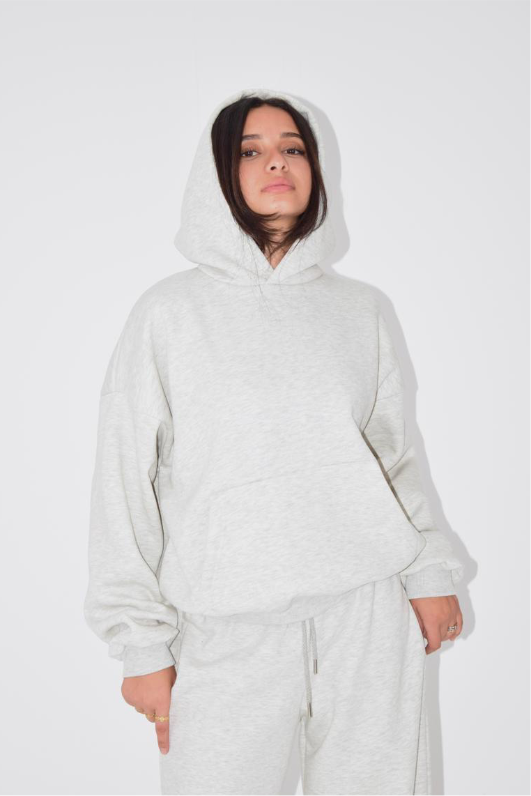 Classic Hoodie in Light Grey