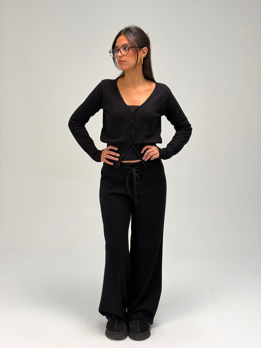 The Classic Knit Set in Black