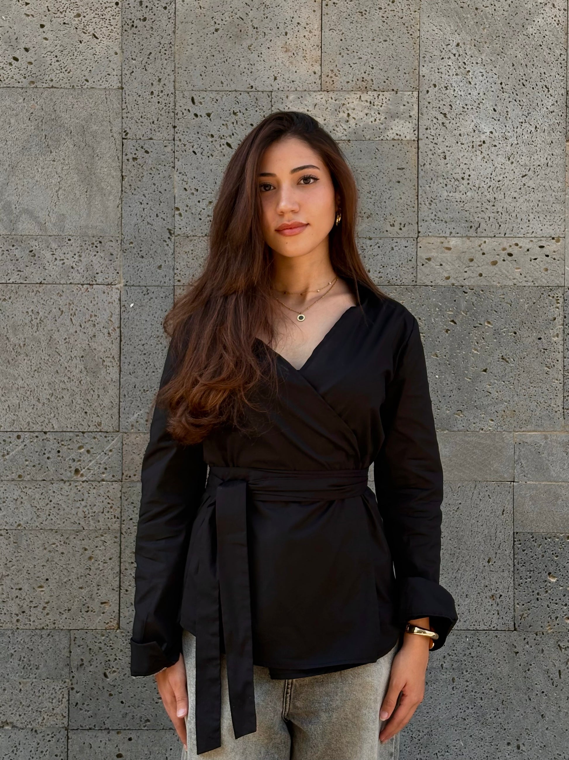 “Rhea” Black top