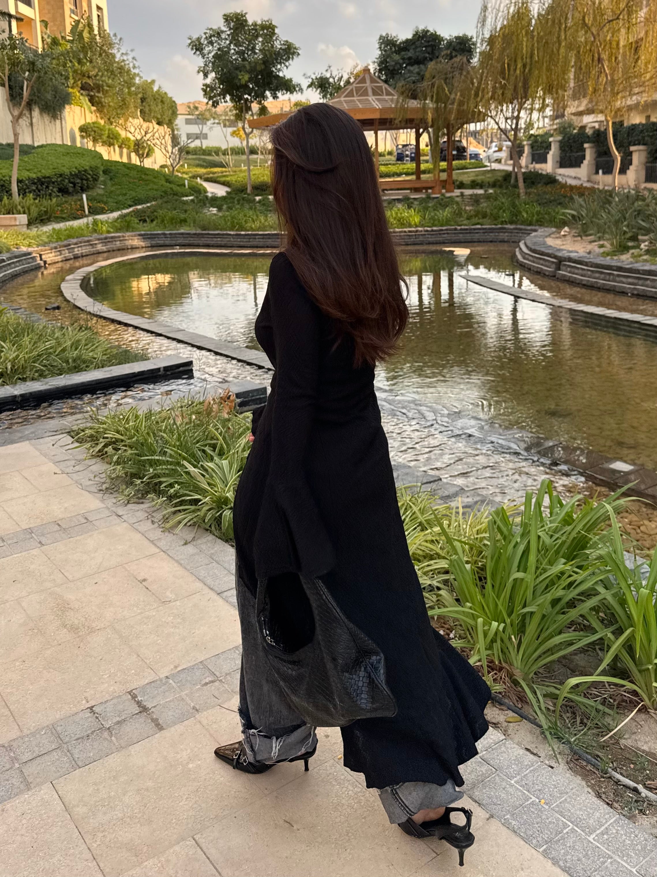 The flare cardigan in Black – Klean Kuts