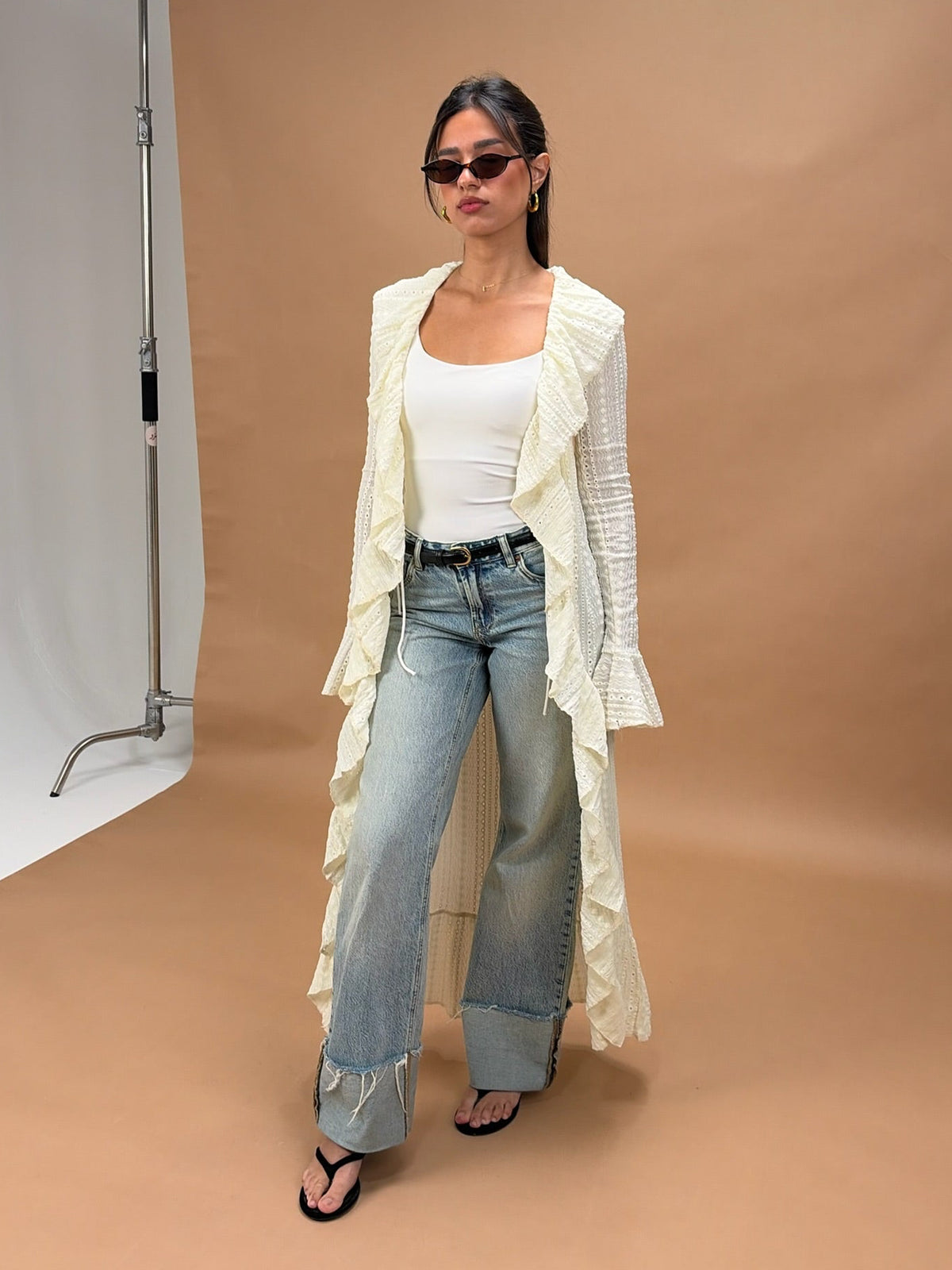 The Drape Cardigan in Off-White