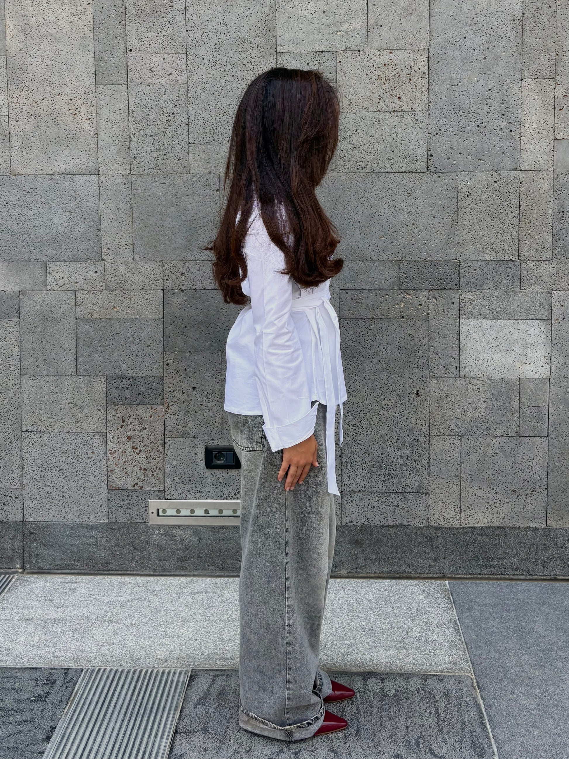 “Rhea” White top