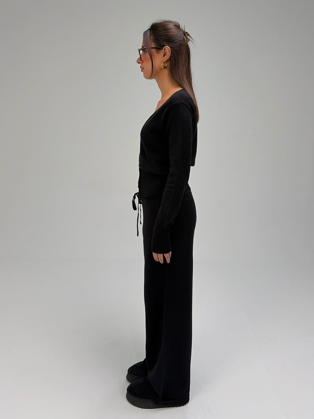 The Classic Knit Set in Black