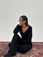 The Classic Knit Set in Black