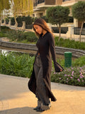 The flare cardigan in Black