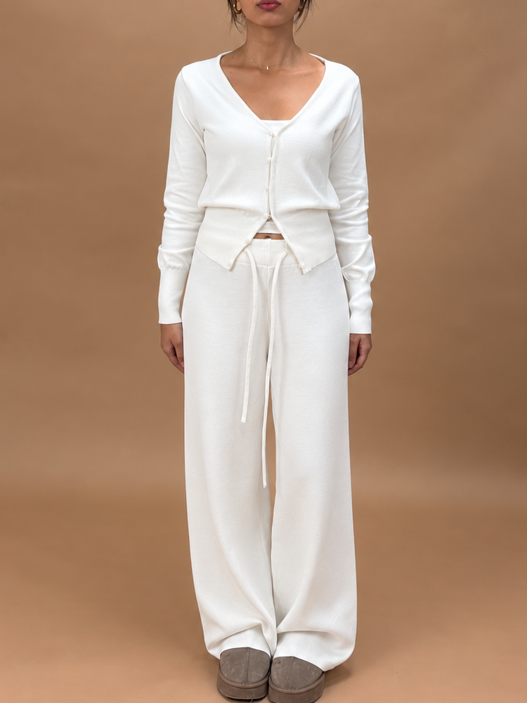 The Classic Knit Set in Off-White