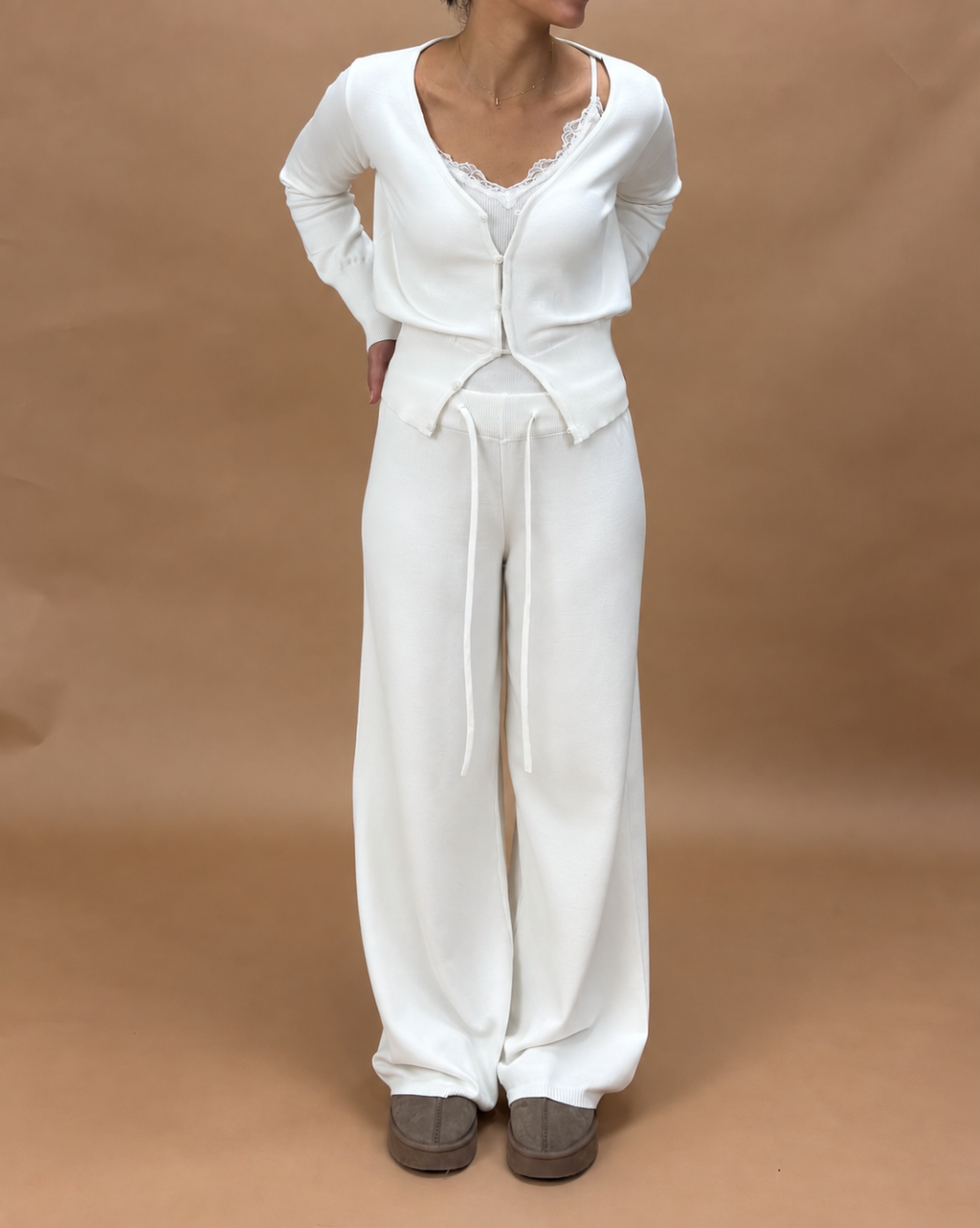 The Classic Knit Set in Off-White