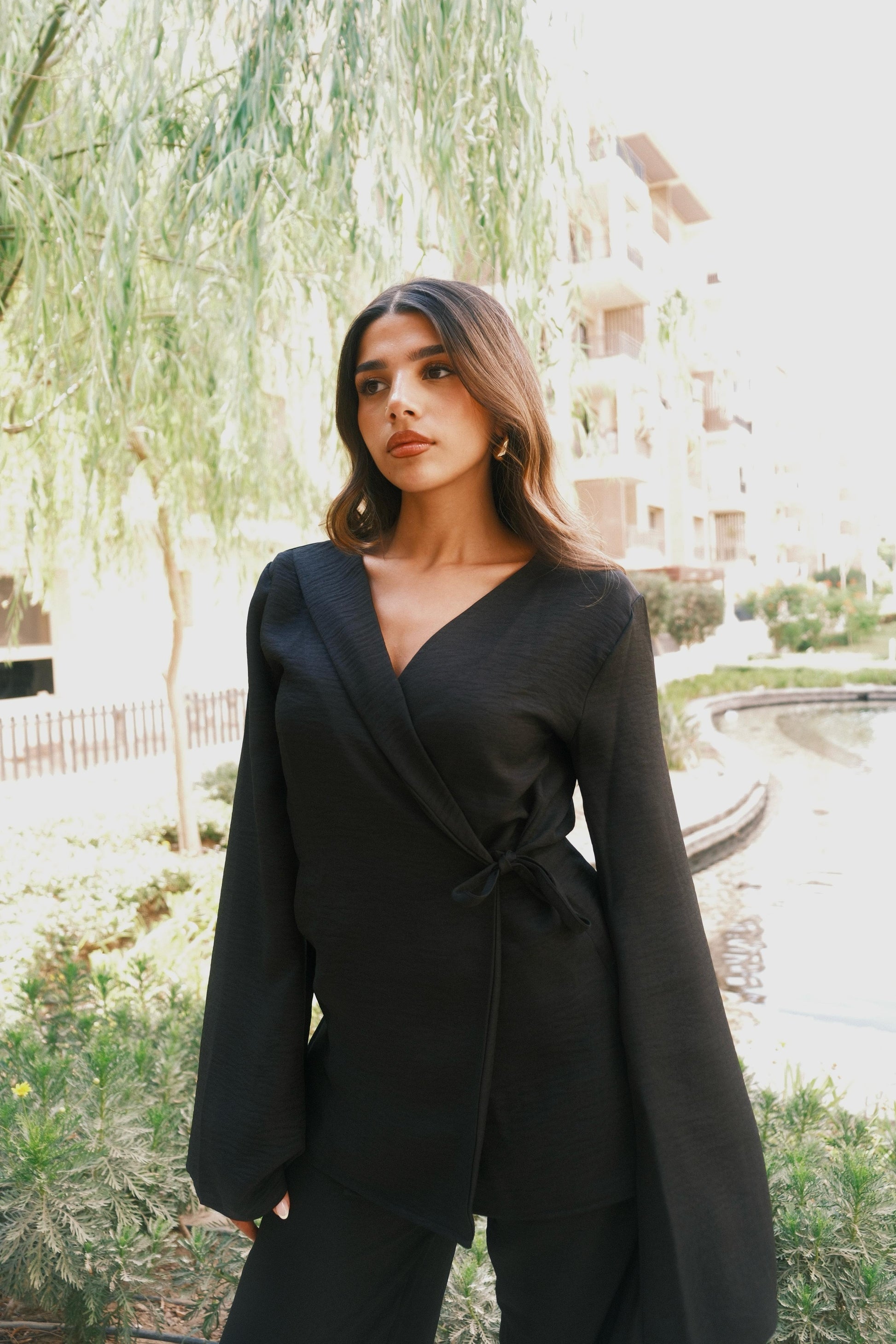 Sage set in Black